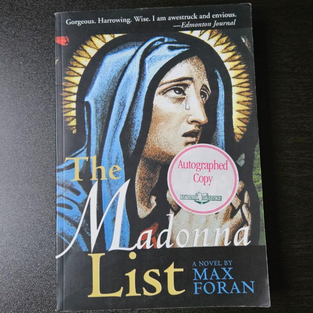 4/$40 The Madonna‎ List by Max Foran - Paperback - SIGNED